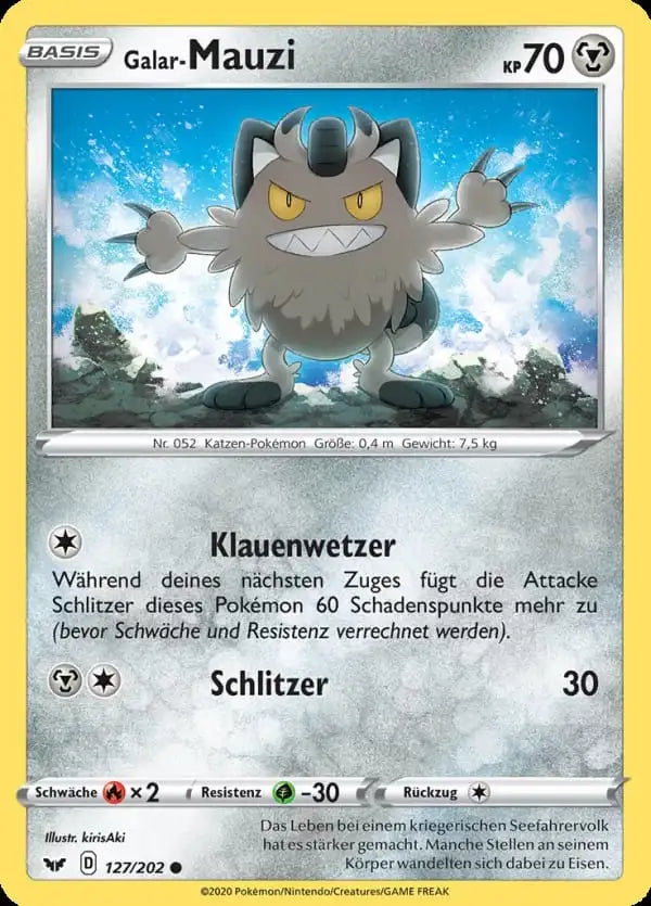 galar mauzi 127/202 – Pokémon Schwert & Schild Karte