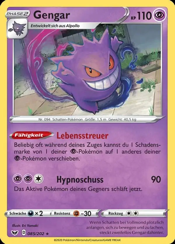 gengar 085/202 – Pokémon Schwert & Schild Karte