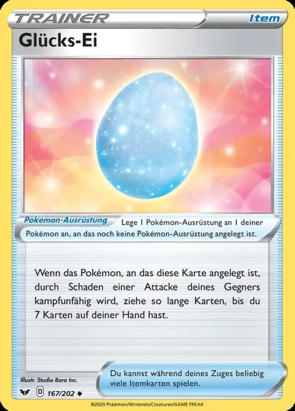 gluecks ei 167/202 – Pokémon Schwert & Schild Karte