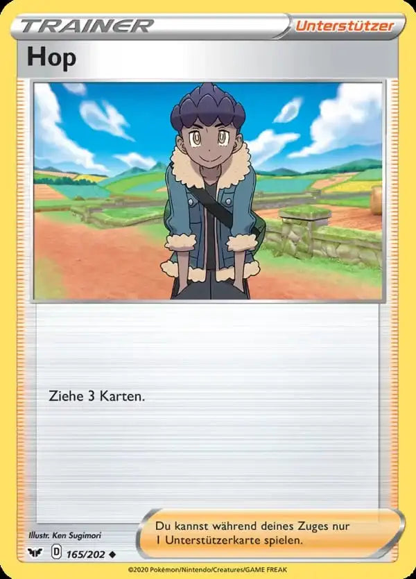hop 165/202 – Pokémon Schwert & Schild Karte