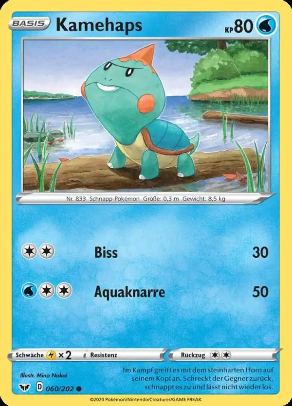 kamehaps 060/202 – Pokémon Schwert & Schild Karte