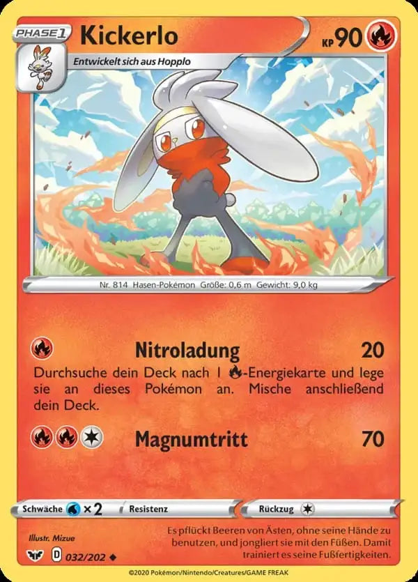 kickerlo 032/202 – Pokémon Schwert & Schild Karte