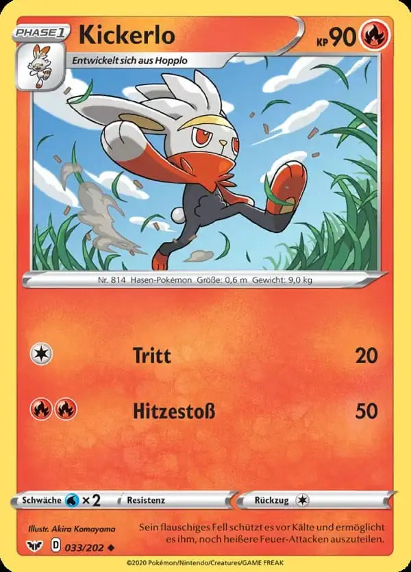 kickerlo 033/202 – Pokémon Schwert & Schild Karte
