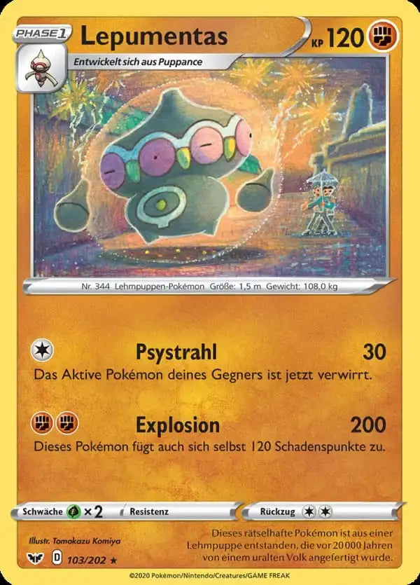 lepumentas 103/202 – Pokémon Schwert & Schild Karte