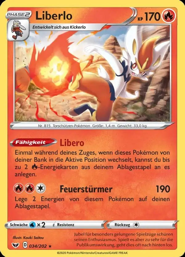 liberlo 034/202 – Pokémon Schwert & Schild Karte