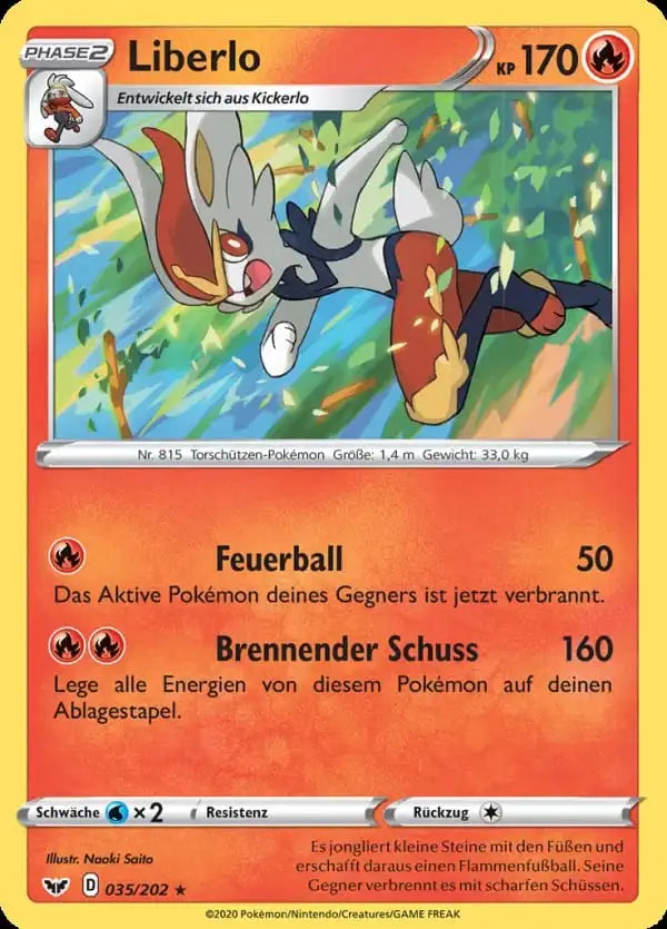 liberlo 035/202 – Pokémon Schwert & Schild Karte