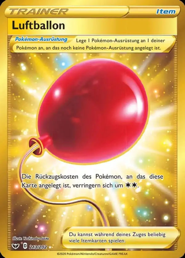 luftballon 213/202 – Pokémon Schwert & Schild Karte