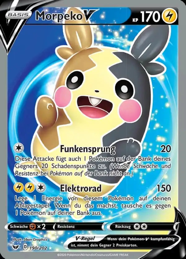 morpeko v 190/202 – Pokémon Schwert & Schild Karte
