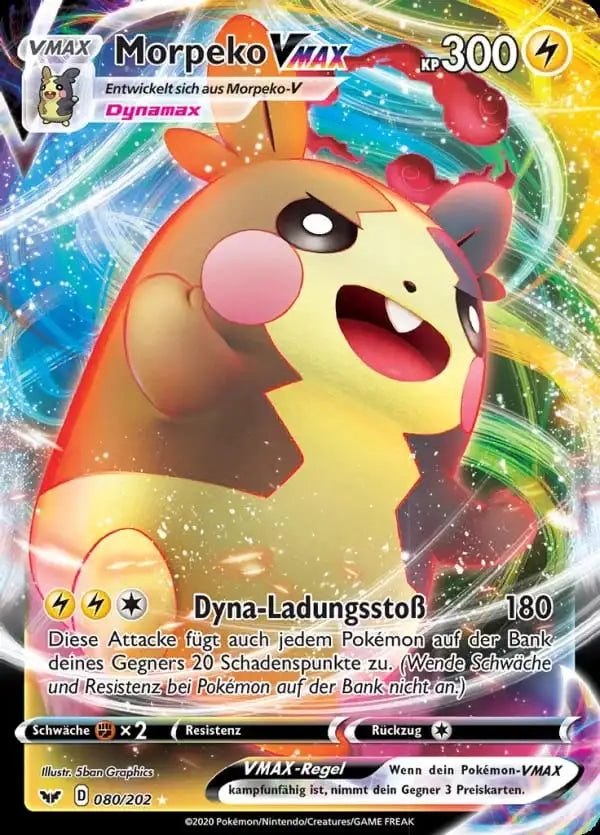 morpeko vmax 080/202 – Pokémon Schwert & Schild Karte