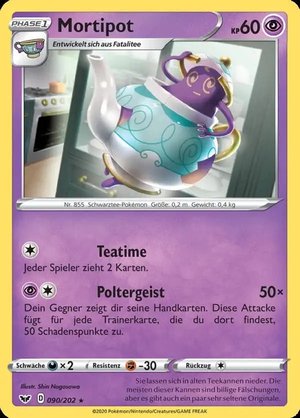 mortipot 090/202 – Pokémon Schwert & Schild Karte