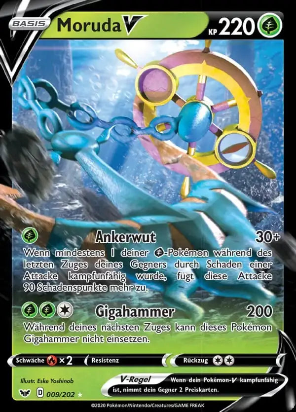 moruda v 009/202 – Pokémon Schwert & Schild Karte