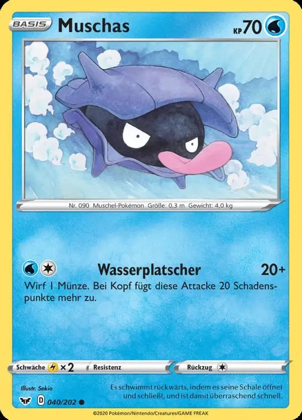 muschas 040/202 – Pokémon Schwert & Schild Karte
