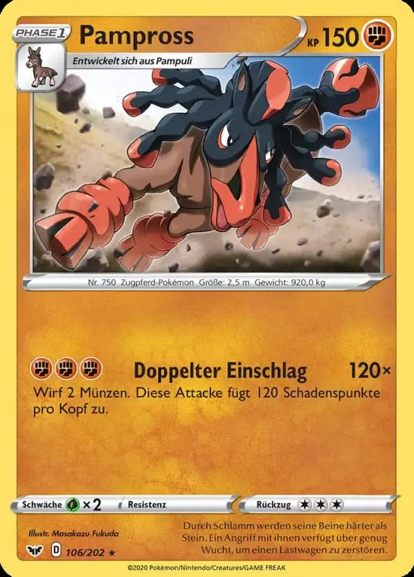 pampross 106/202 – Pokémon Schwert & Schild Karte