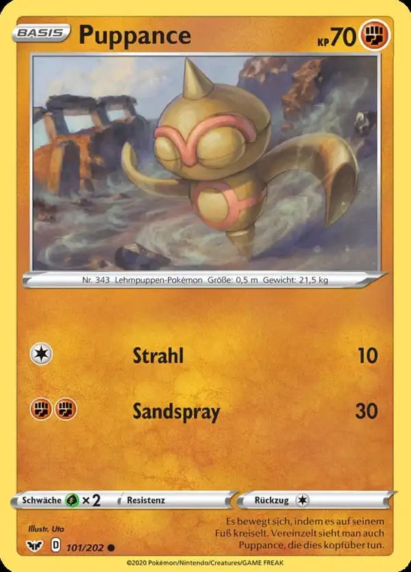 puppance 101/202 – Pokémon Schwert & Schild Karte