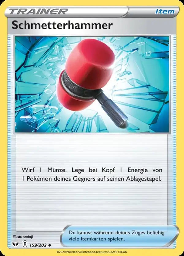schmetterhammer 159/202 – Pokémon Schwert & Schild Karte