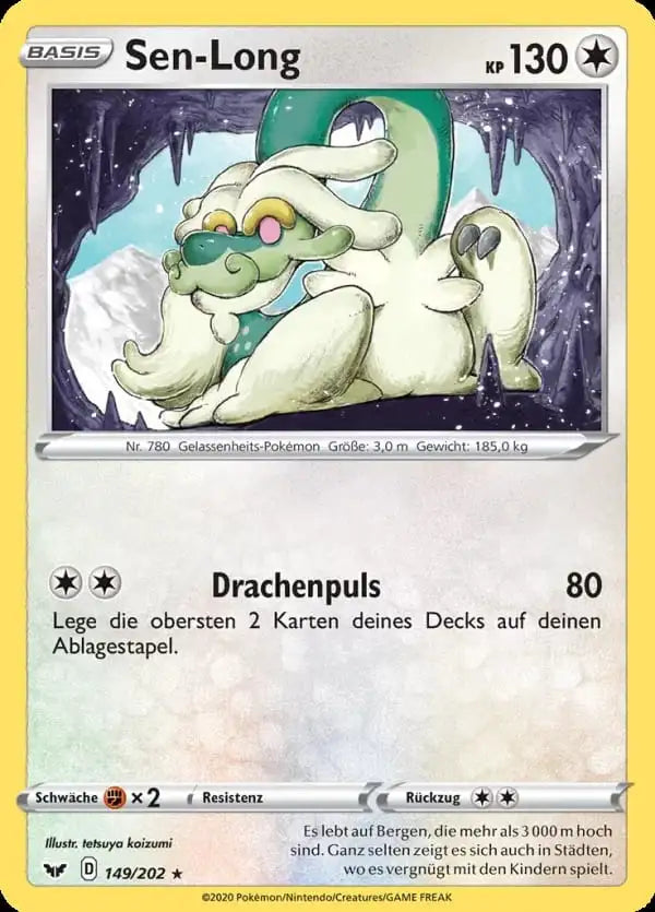 sen long 149/202 – Pokémon Schwert & Schild Karte