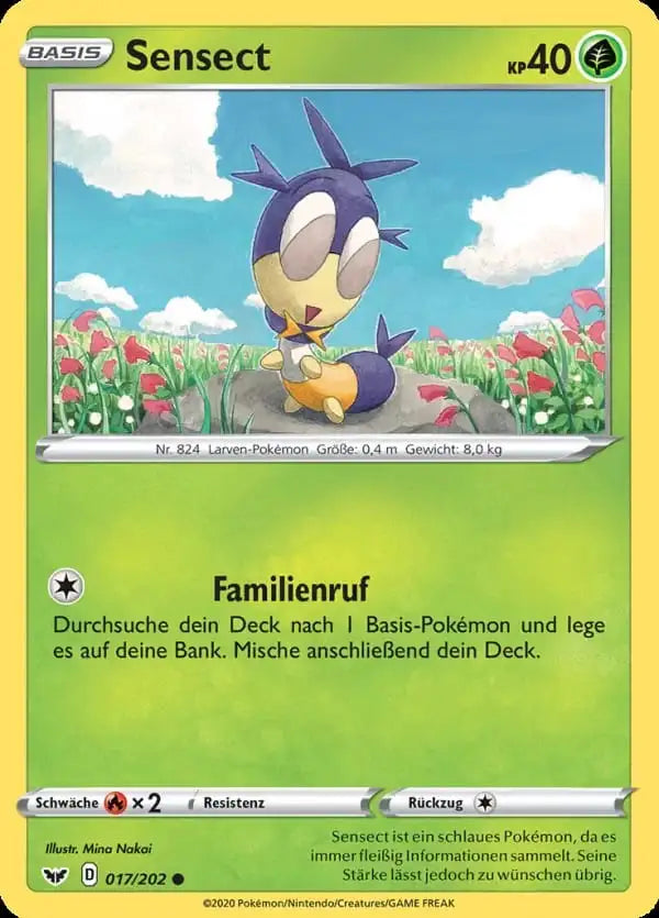 sensect 017/202 – Pokémon Schwert & Schild Karte