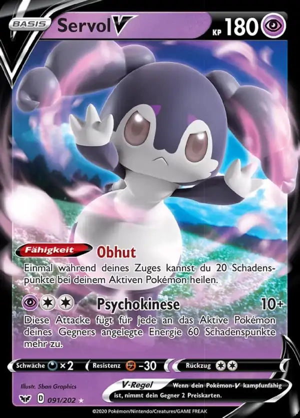 servol v 091/202 – Pokémon Schwert & Schild Karte