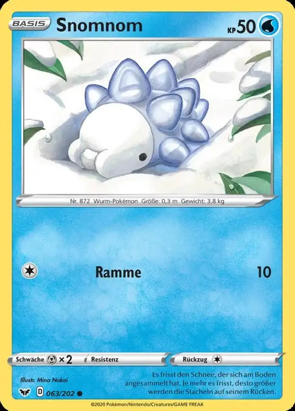 snomnom 063/202 – Pokémon Schwert & Schild Karte