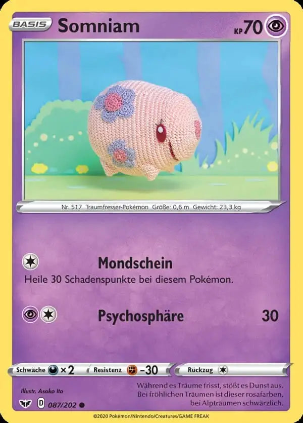 somniam 087/202 – Pokémon Schwert & Schild Karte