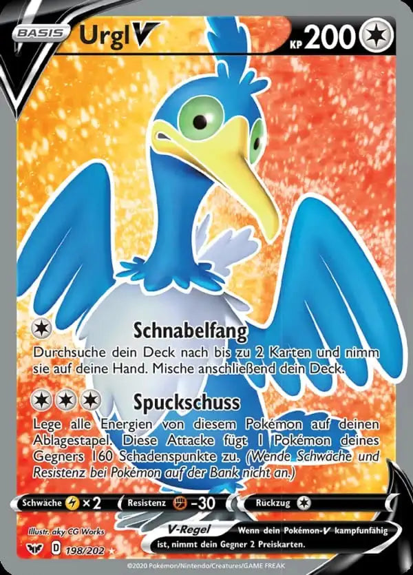 urgl v 198/202 – Pokémon Schwert & Schild Karte
