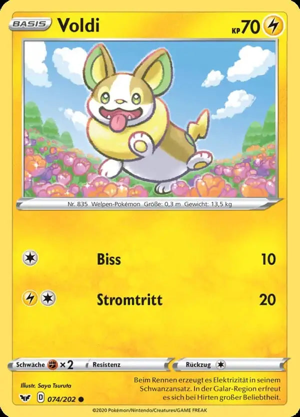 voldi 074/202 – Pokémon Schwert & Schild Karte