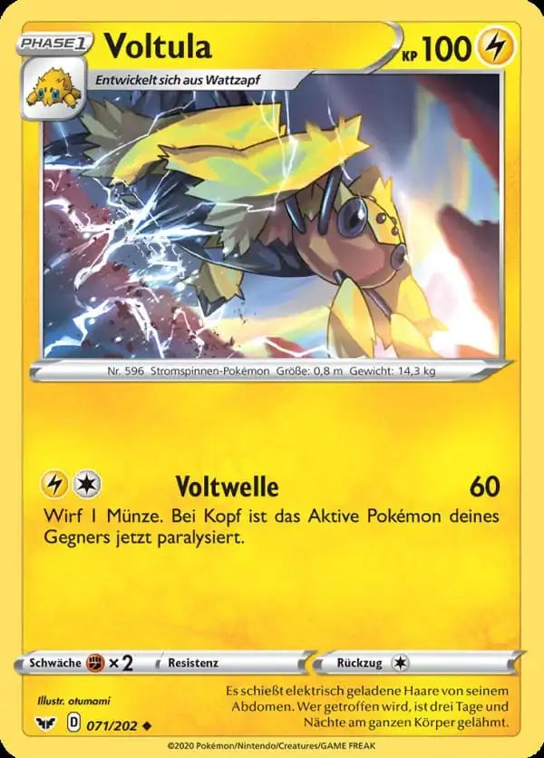 voltula 071/202 – Pokémon Schwert & Schild Karte