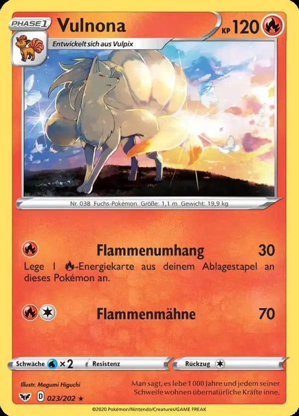vulnona 023/202 – Pokémon Schwert & Schild Karte