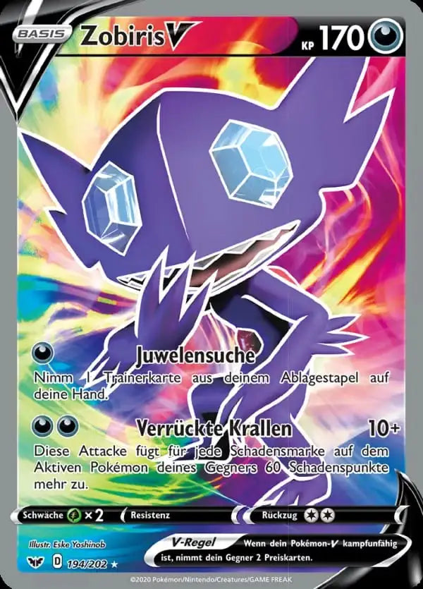 zobiris v 194/202 – Pokémon Schwert & Schild Karte