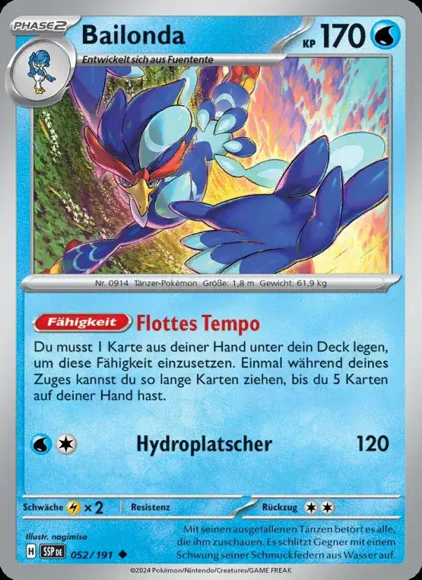 Bailonda 052/191 – Pokémon Stürmische Funken Karte
