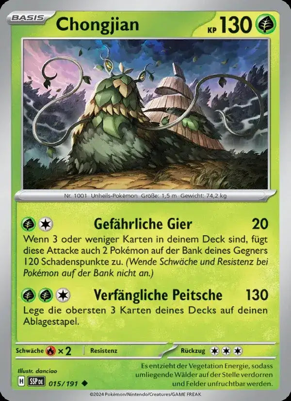 Chongjian 015/191 – Pokémon Stürmische Funken Karte