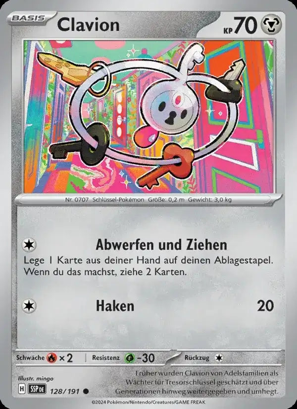 Clavion 128/191 – Pokémon Stürmische Funken Karte