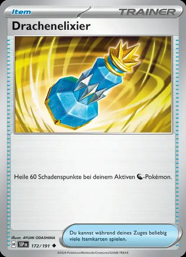 Drachenelixier 172/191 – Pokémon Stürmische Funken Karte