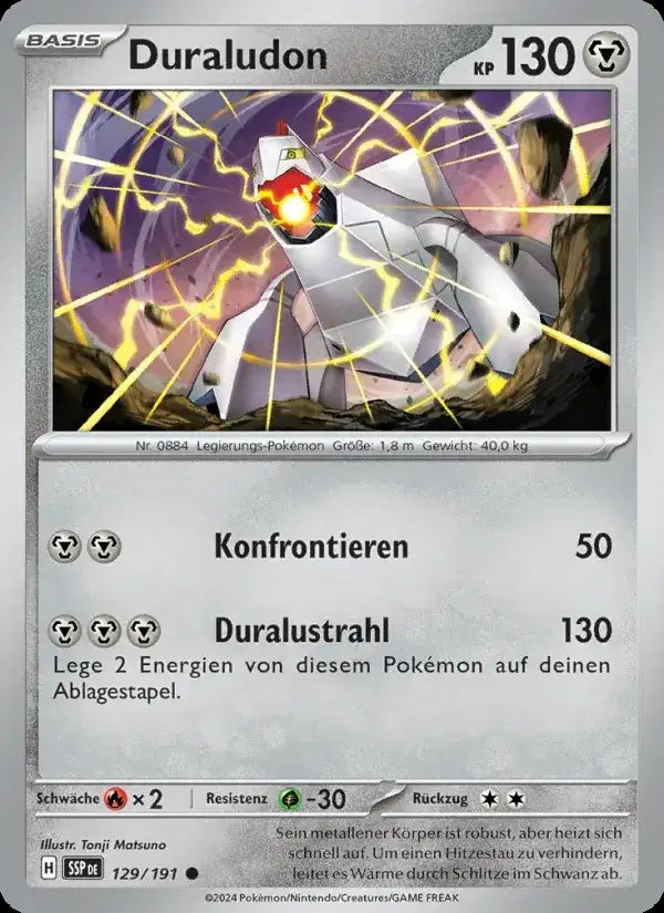 Duraludon 129/191 – Pokémon Stürmische Funken Karte