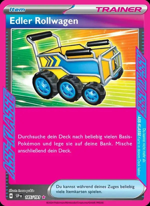 Edler rollwagen 185/191 – Pokémon Stürmische Funken Karte