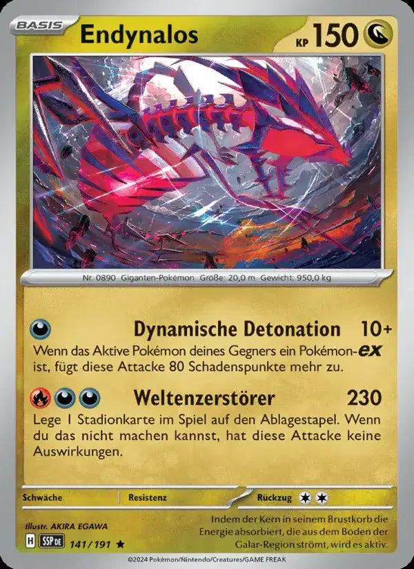 Endynalos 141/191 – Pokémon Stürmische Funken Karte