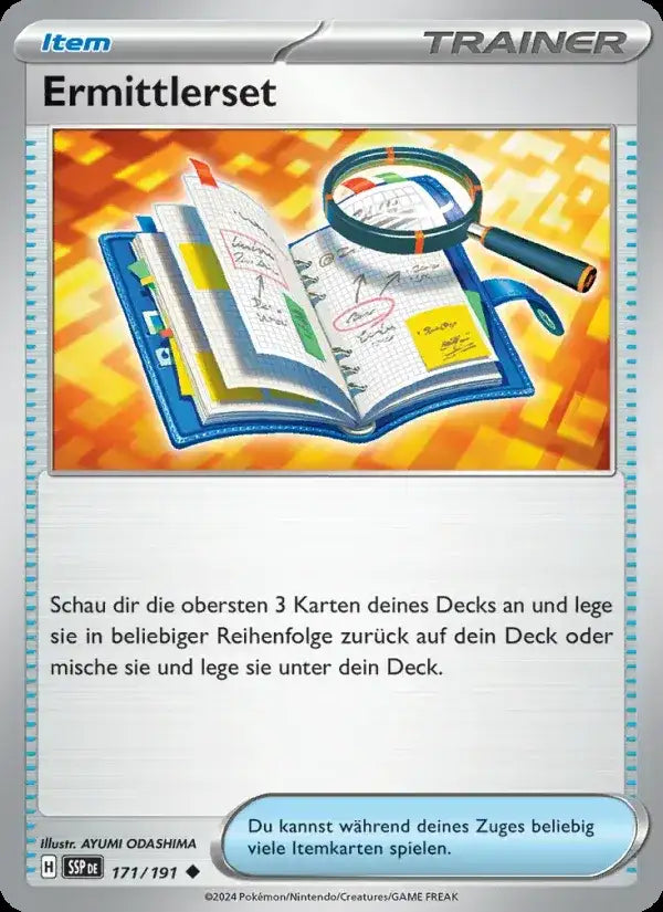 Ermittlerset 171/191 – Pokémon Stürmische Funken Karte
