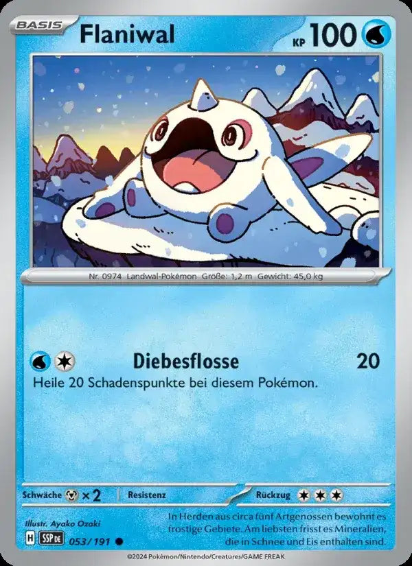Flaniwal 053/191 – Pokémon Stürmische Funken Karte