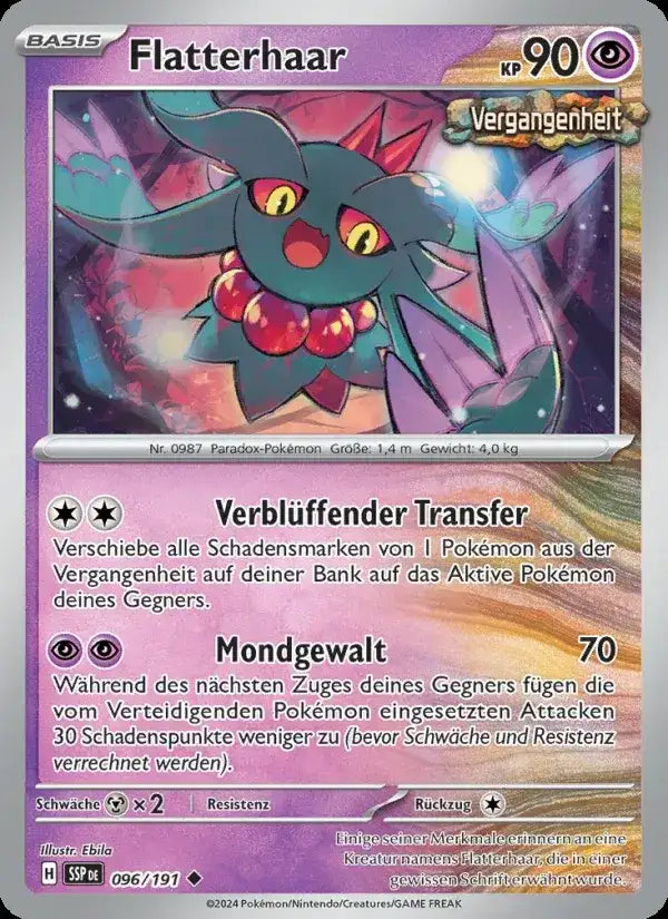 Flatterhaar 096/191 – Pokémon Stürmische Funken Karte