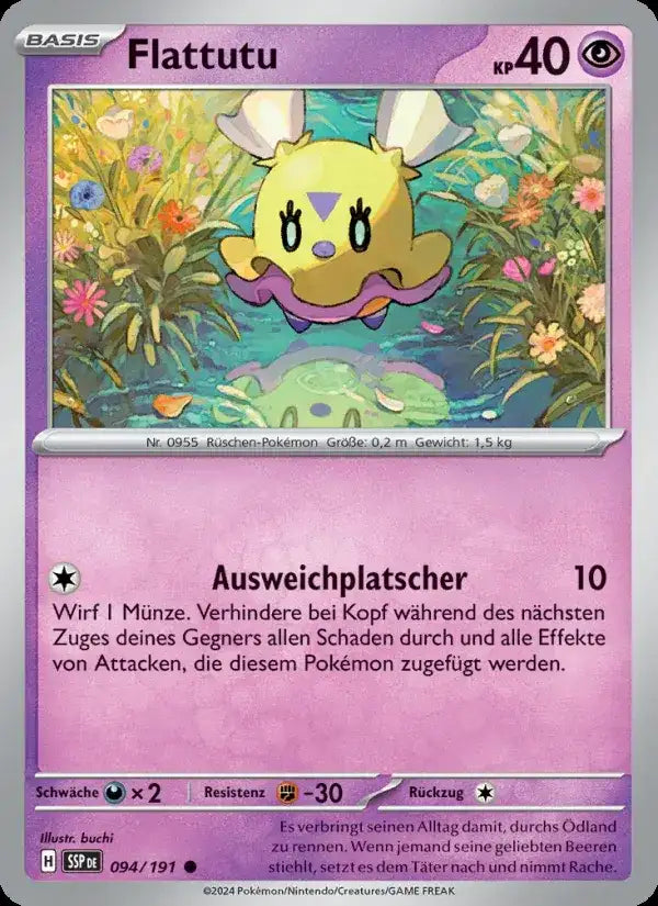 Flattutu 094/191 – Pokémon Stürmische Funken Karte