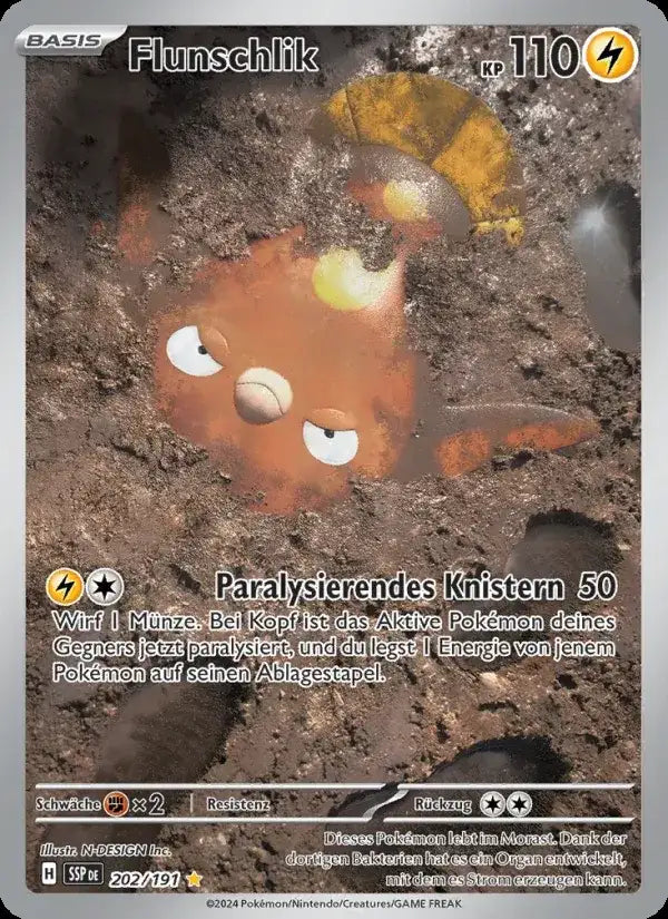 Flunschlik 202/191 – Pokémon Stürmische Funken Karte