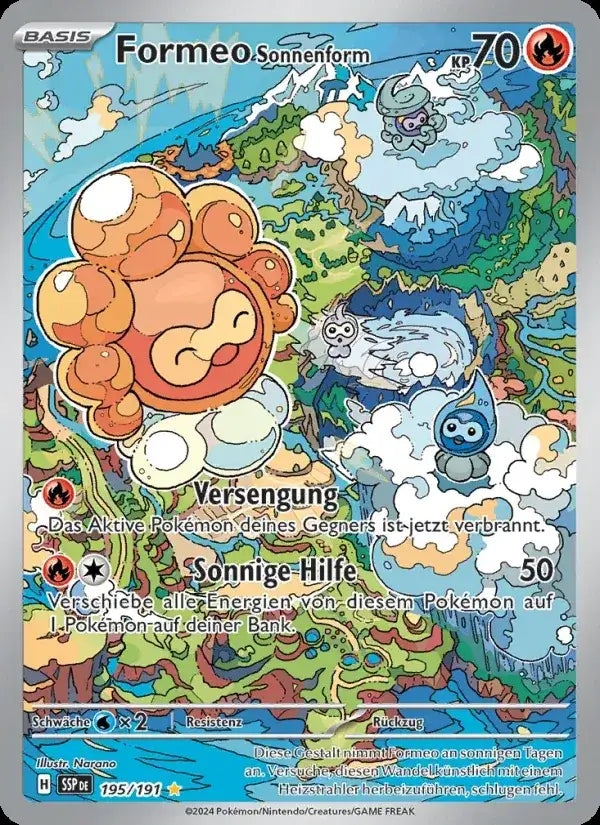 Formeo sonnenform 195/191 – Pokémon Stürmische Funken Karte
