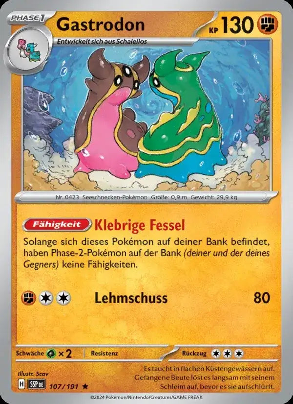 Gastrodon 107/191 – Pokémon Stürmische Funken Karte