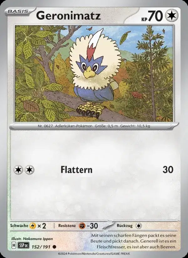 Geronimatz 152/191 – Pokémon Stürmische Funken Karte