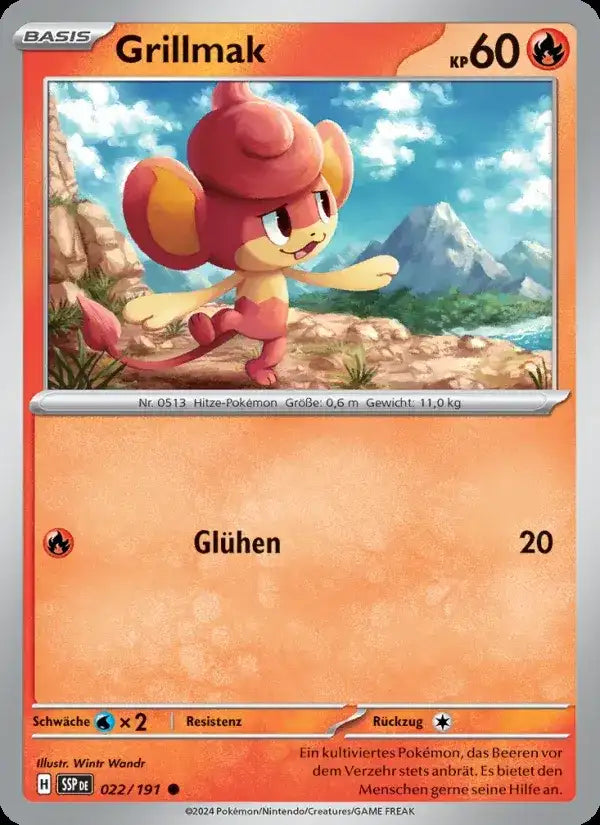 Grillmak 022/191 – Pokémon Stürmische Funken Karte