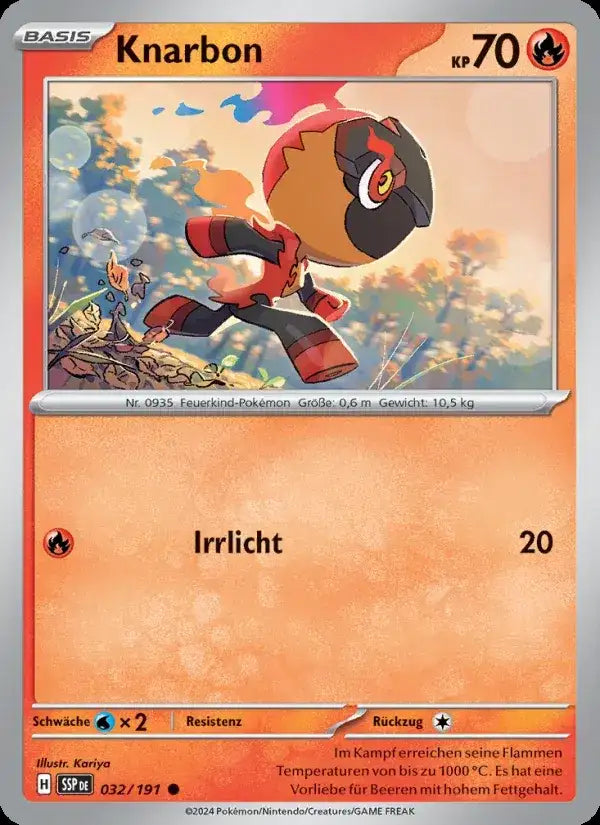 Knarbon 032/191 – Pokémon Stürmische Funken Karte