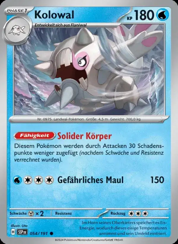 Kolowal 054/191 – Pokémon Stürmische Funken Karte