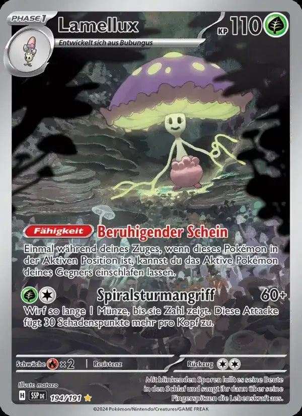 Lamellux 194/191 – Pokémon Stürmische Funken Karte