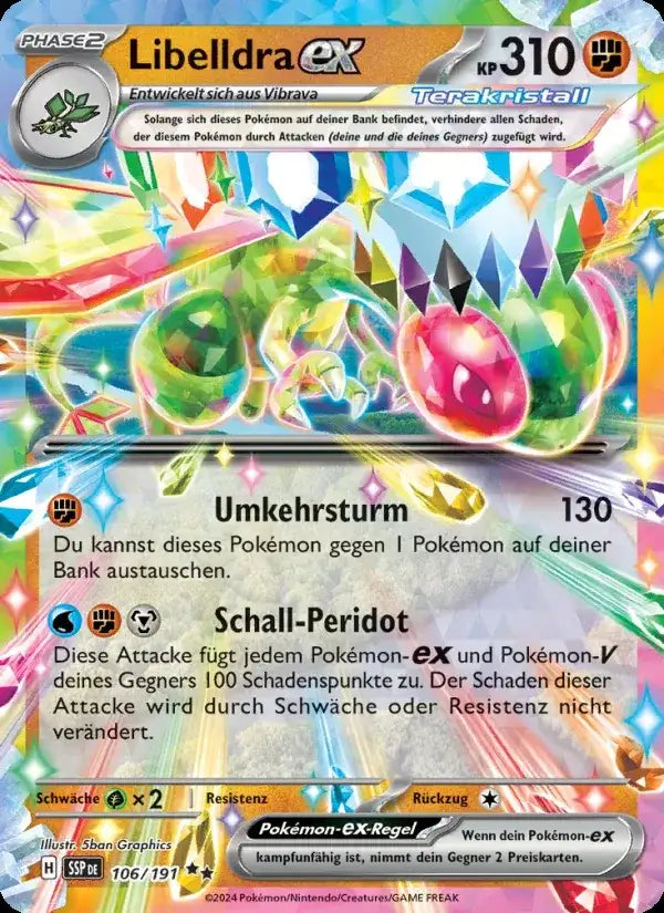 Libelldra ex 106/191 – Pokémon Stürmische Funken Karte