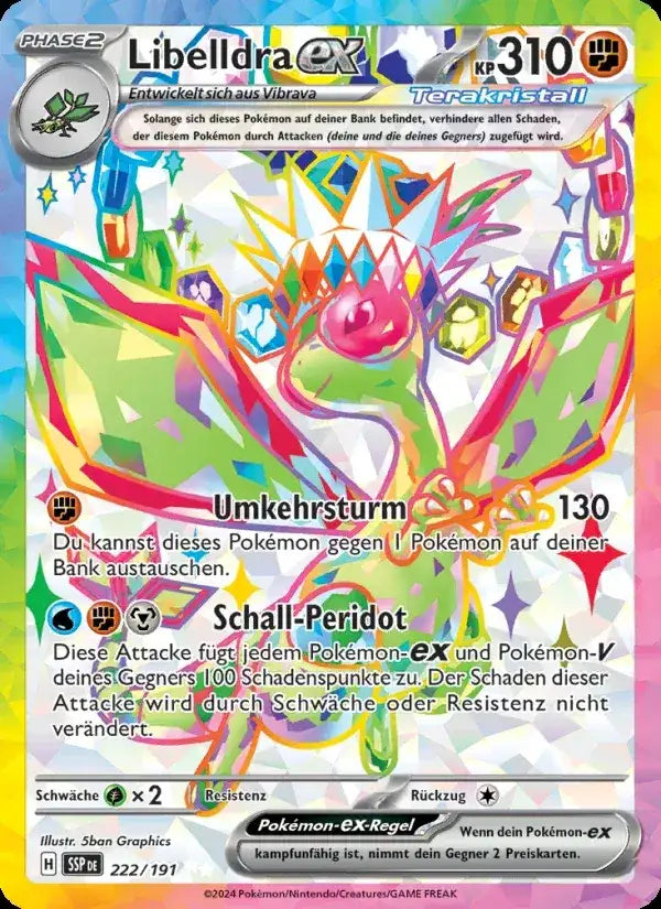 Libelldra ex 222/191 – Pokémon Stürmische Funken Karte